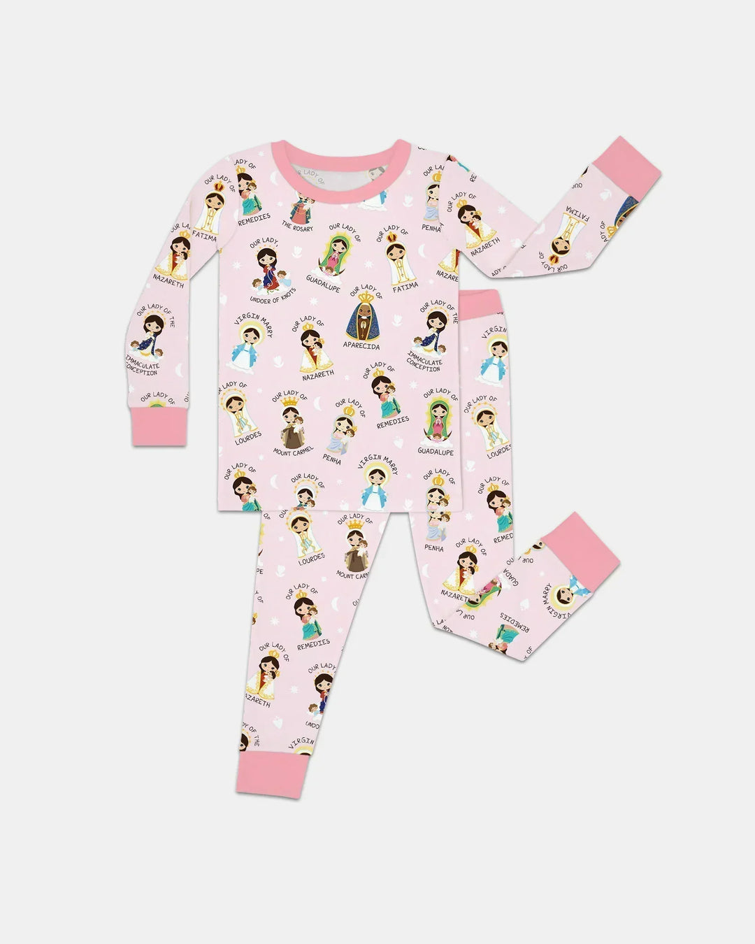 Little Marian Blessings Two Piece Long Sleeve Pajama Set