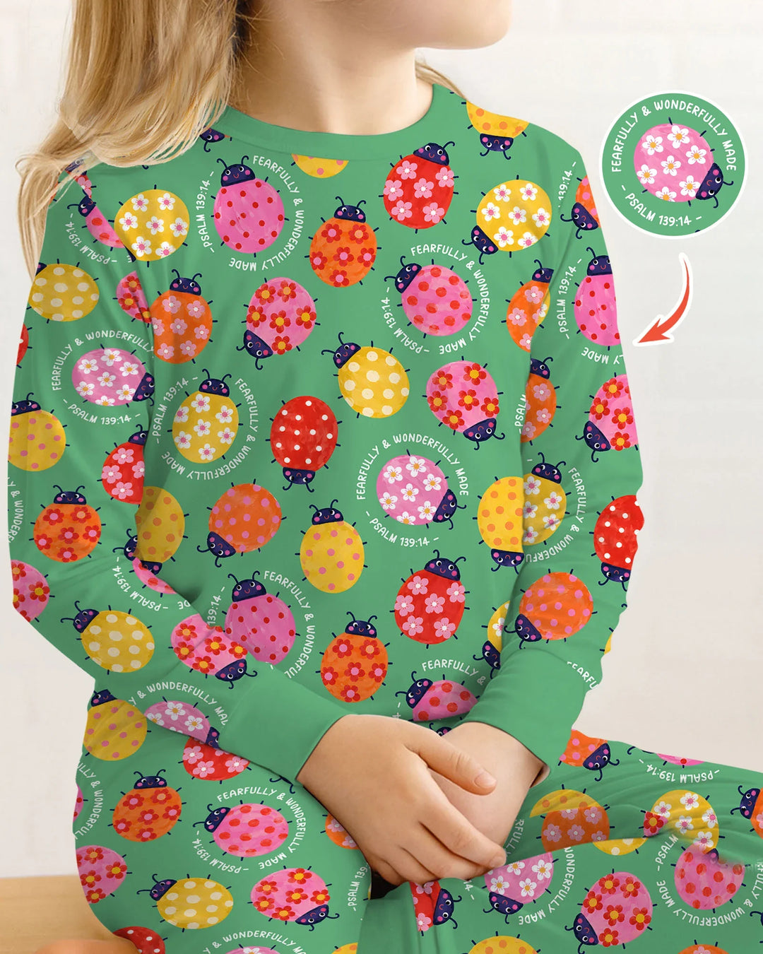 Fearfully & Wonderfully Made Bamboo Two Piece Long Sleeve Pajama Set