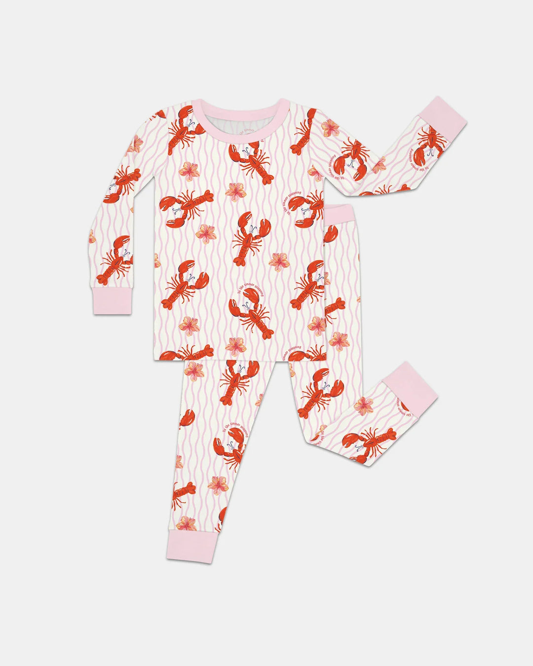 Crawfish Pinch Bamboo Two Piece Long Sleeve Pajama Set