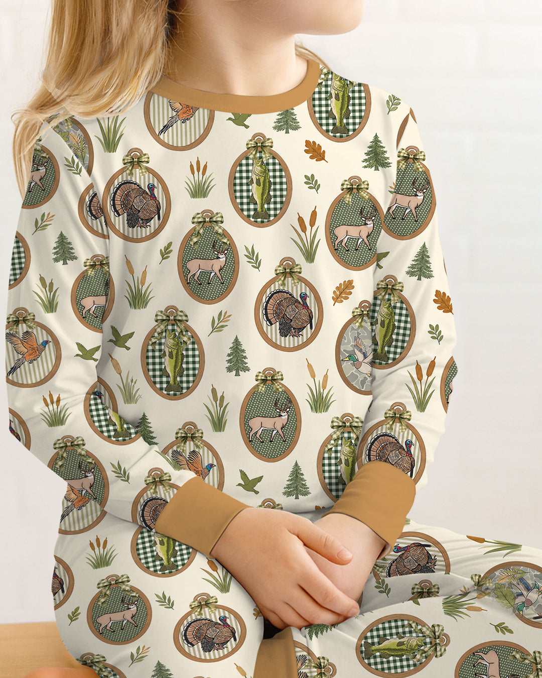 Hunting Season Bamboo Two Piece Long Sleeve Pajama Set