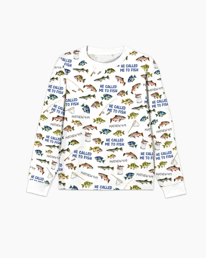 He Called Me To Fish Daddy & Me Matching Men's Pajama Set