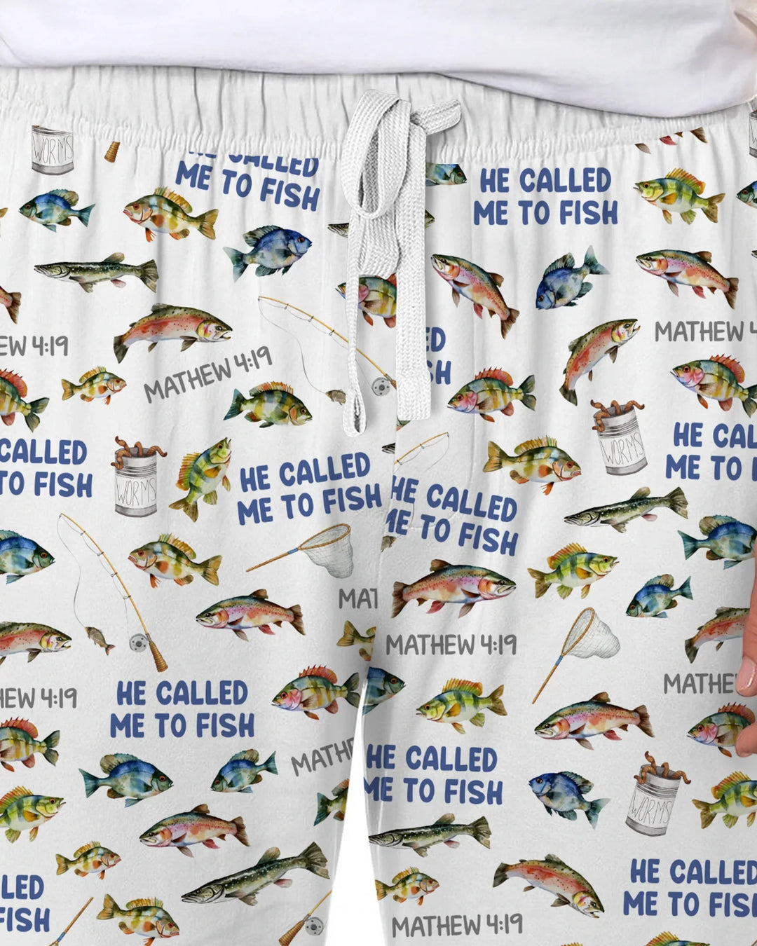 He Called Me To Fish Daddy & Me Matching Men's Pajama Set