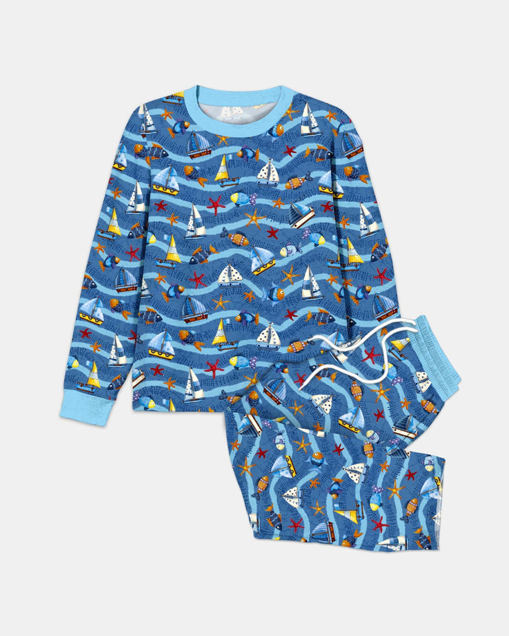 Blue Sail La Vie Family Matching Men's Pajama Set
