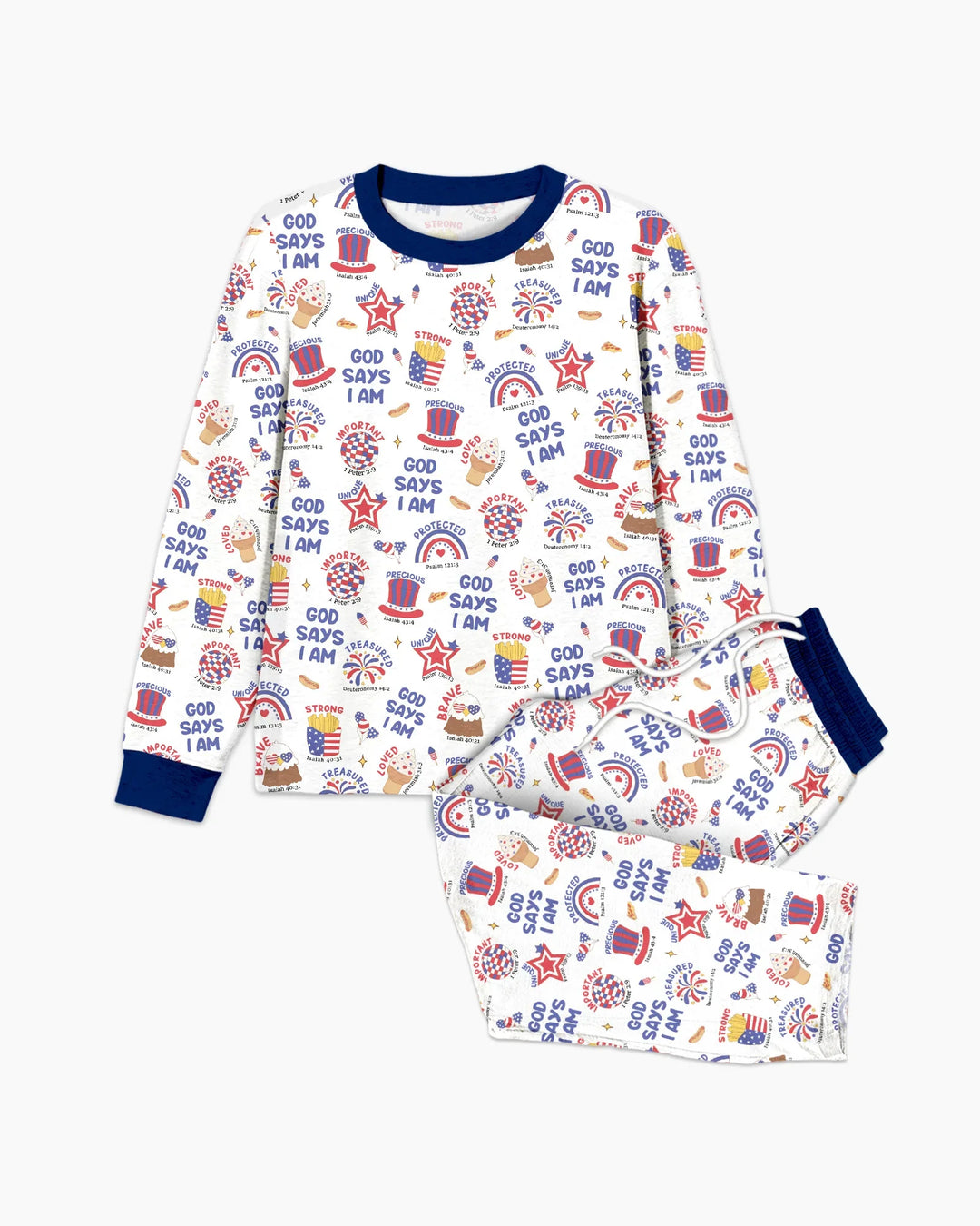 God Says I Am - America 250th Anniversary Men's Pajama Set