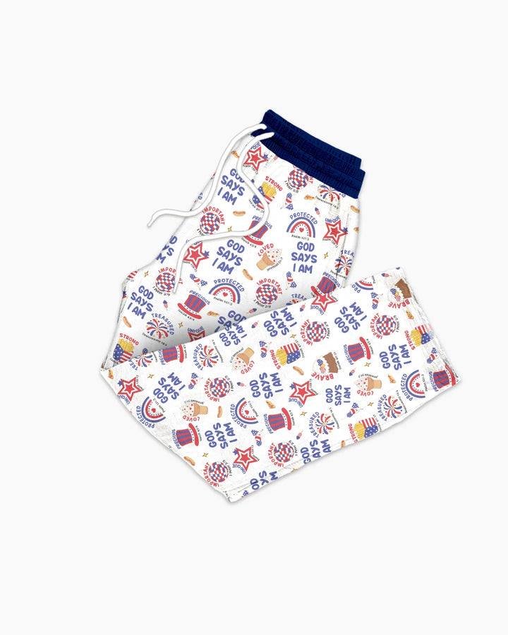 God Says I Am - America 250th Anniversary Men's Pajama Set