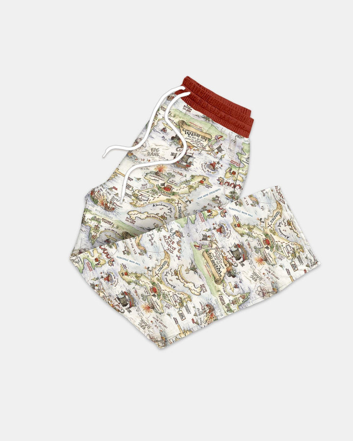 Pirate Treasure Map Daddy & Baby Matching Men's Pajama Set