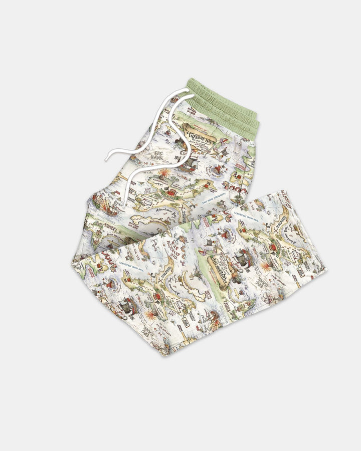 Pirate Treasure Map Daddy & Baby Matching Men's Pajama Set