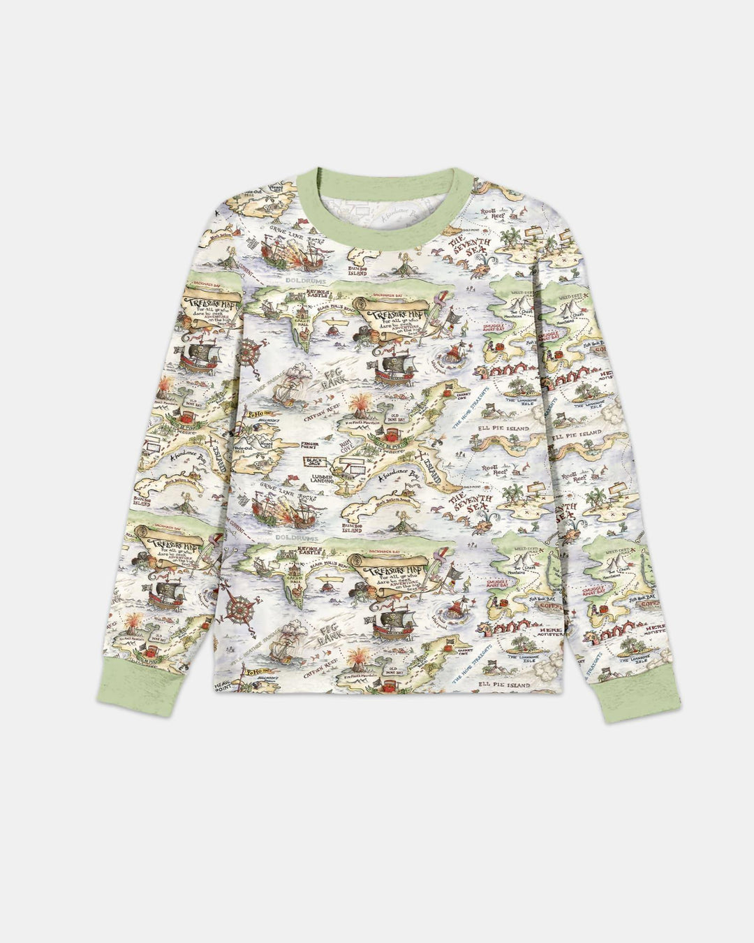 Pirate Treasure Map Daddy & Baby Matching Men's Pajama Set