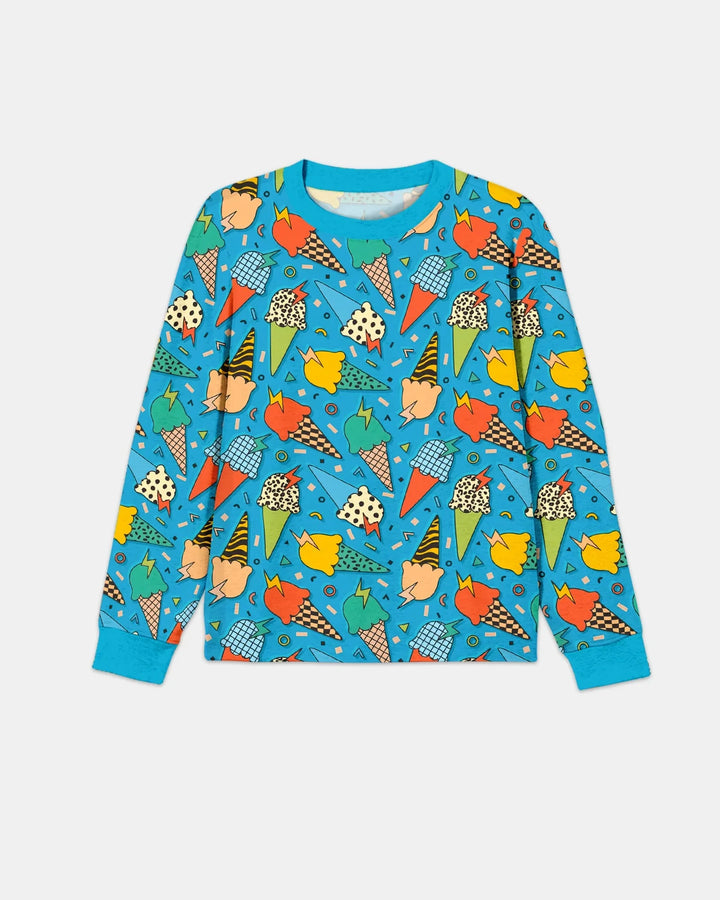 Summer Retro Ice Creams Family Matching Men's Pajama Set
