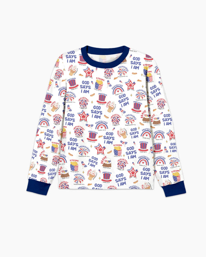 God Says I Am - America 250th Anniversary Men's Pajama Set