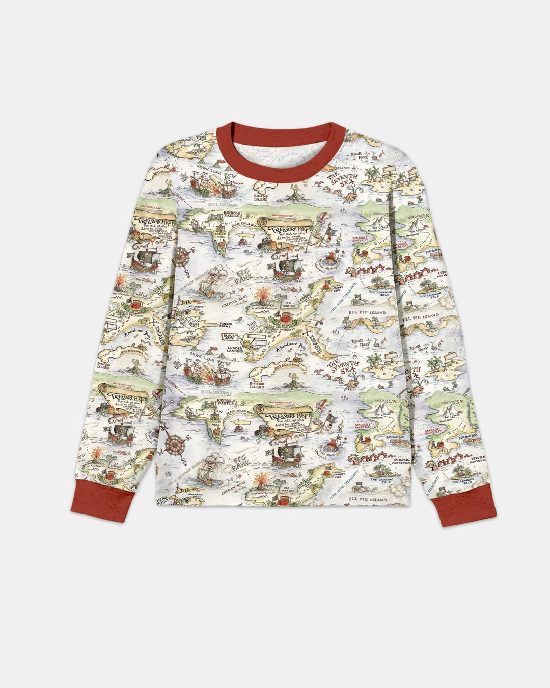 Pirate Treasure Map Daddy & Baby Matching Men's Pajama Set