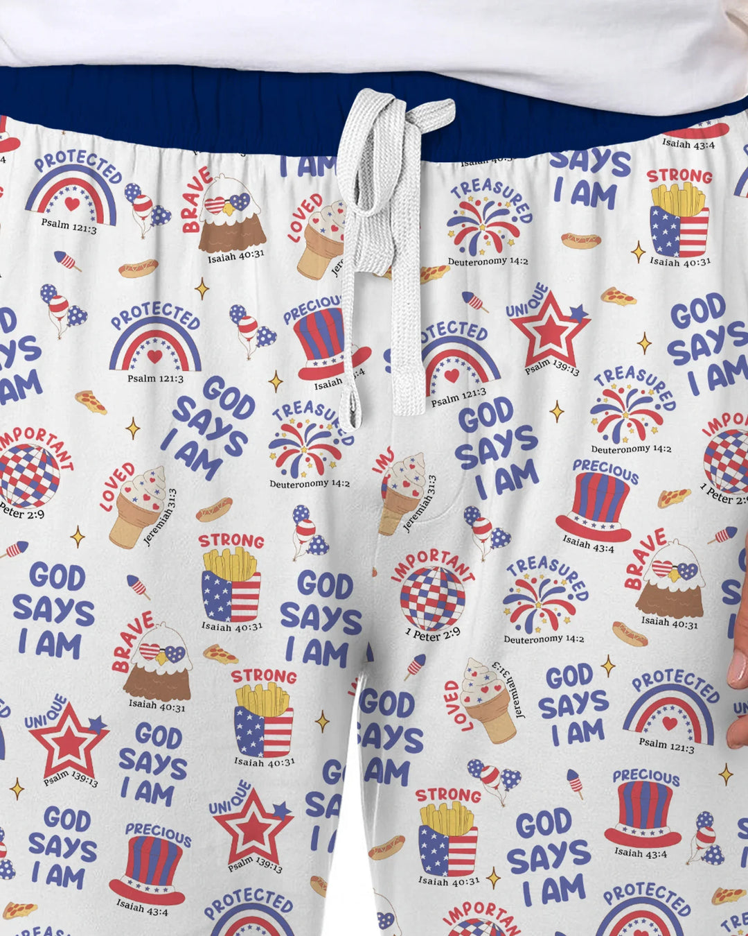 God Says I Am - America 250th Anniversary Men's Pajama Set