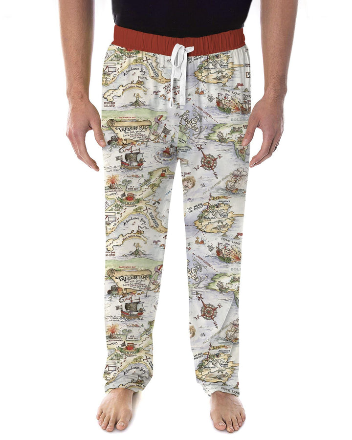 Pirate Treasure Map Daddy & Baby Matching Men's Pajama Set