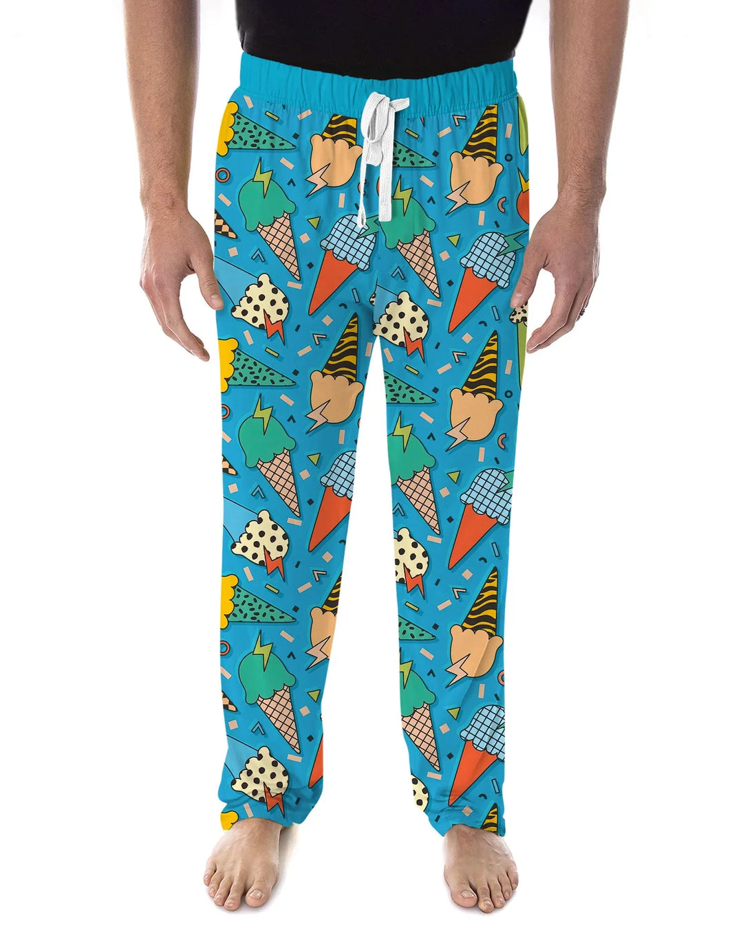 Summer Retro Ice Creams Family Matching Men's Pajama Set