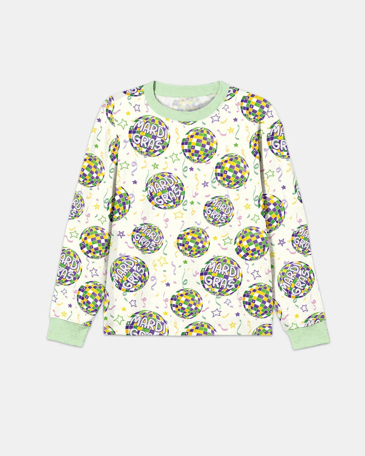 Mardi Gras Disco Ball Men's Pajama Set
