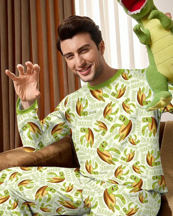 Father and Son Turtle Men's Pajama Set