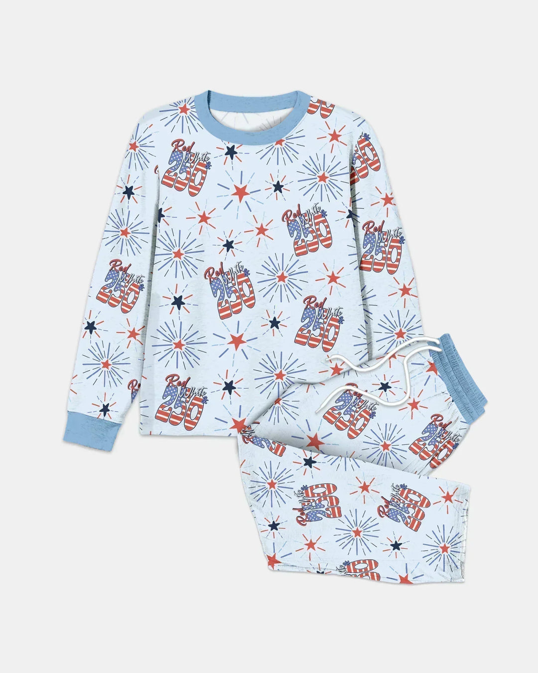Red White and 250th Anniversary Bamboo Men's Pajama Set