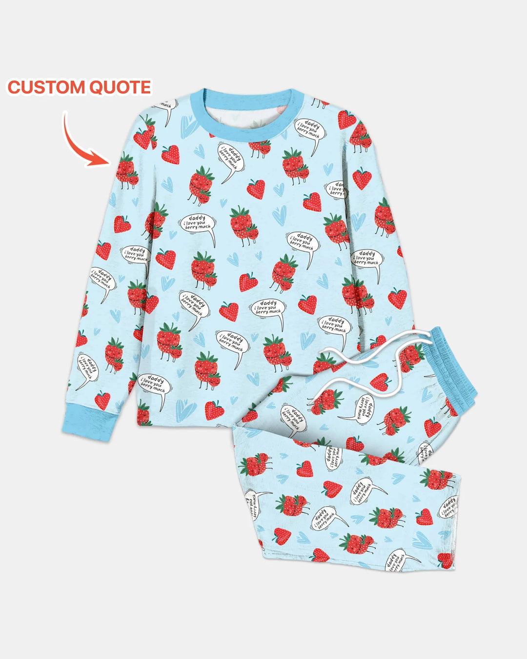 I love you berry much Men's Pajama Set