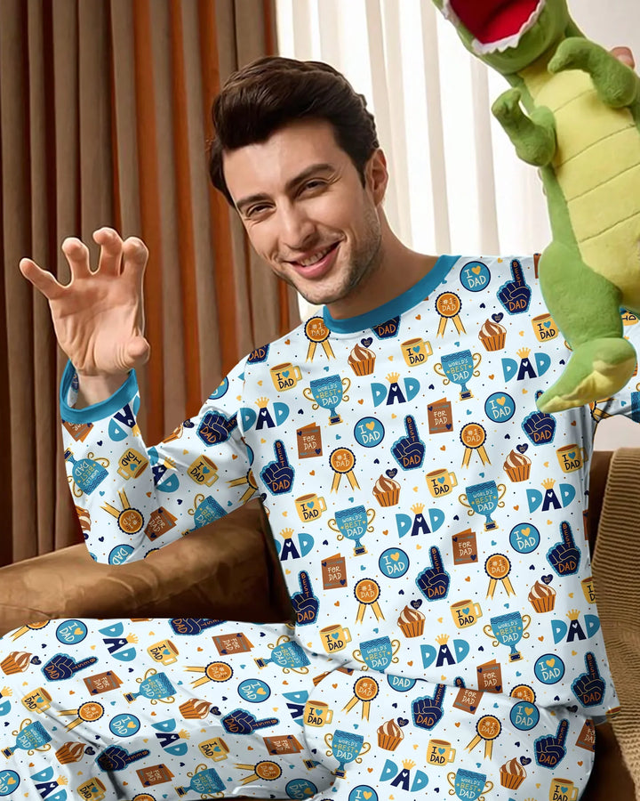 World's Best Dad Bamboo Men's Pajama Set