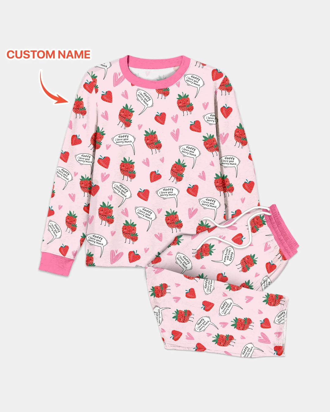 I love you berry much Men's Pajama Set