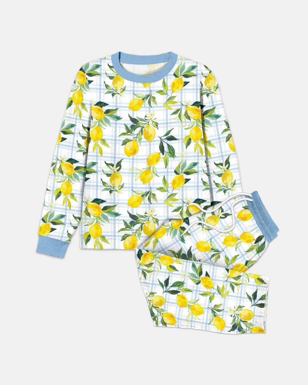 Mediterranean Lemons Family Matching Bamboo Men's Pajama Set