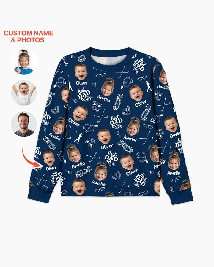 Custom Photo Best Dad By Par Bamboo Men's Pajama Set