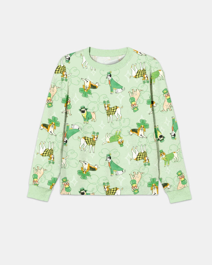 St. Patrick's Day Puppies Men's Pajama Set