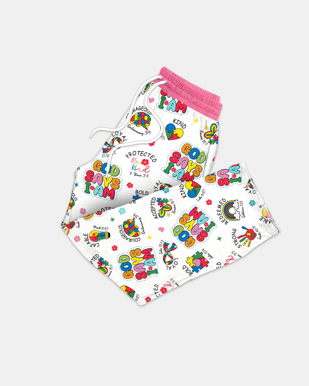 God Says I Am Autism Awareness Men's Pajama Set