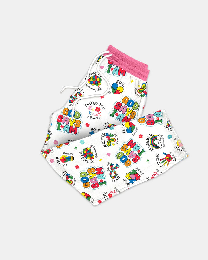 God Says I Am Autism Awareness Men's Pajama Set