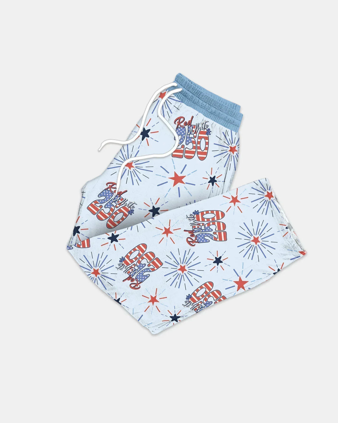 Red White and 250th Anniversary Bamboo Men's Pajama Set