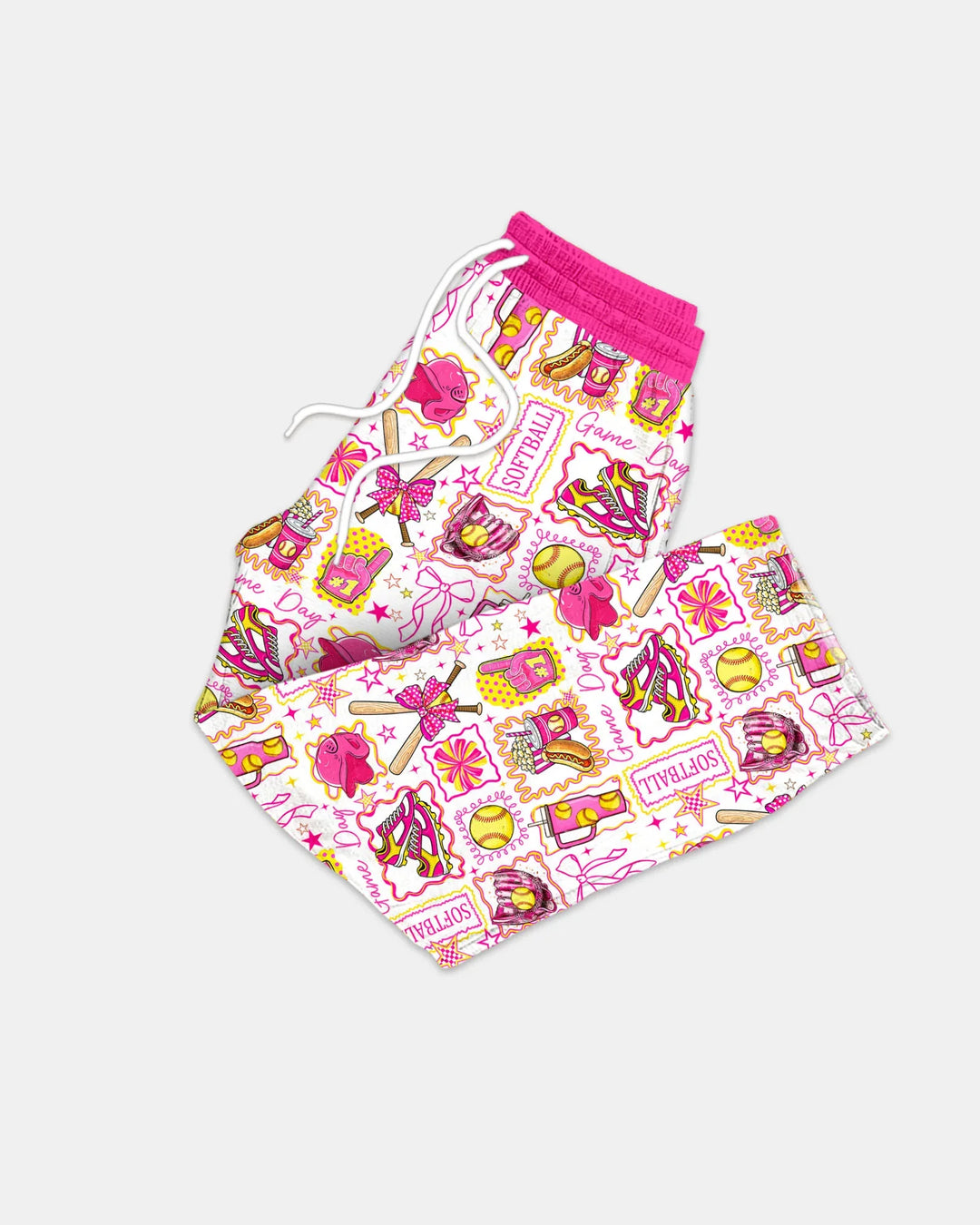Conjunto de pijama de bambú para hombre de Pink Softball Game Day