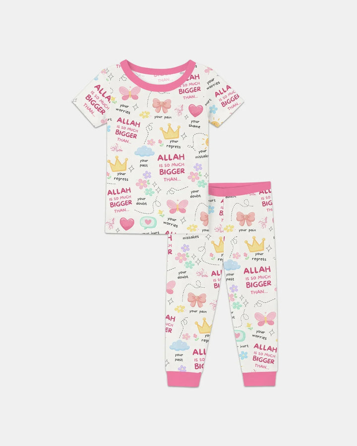 Zweiteiliges, kurzärmliges Pyjama-Set mit Marienkäfern