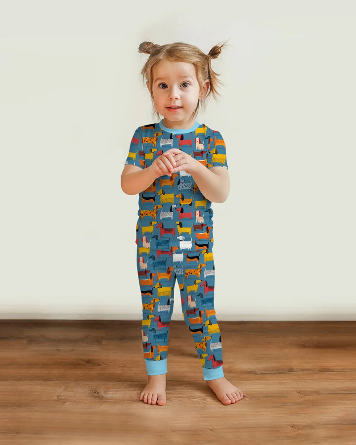 Zweiteiliges, kurzärmliges Pyjama-Set mit Marienkäfern