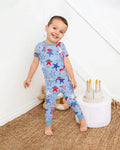 Howdy America Star Bamboo Two Piece Short Sleeve Pajama Set