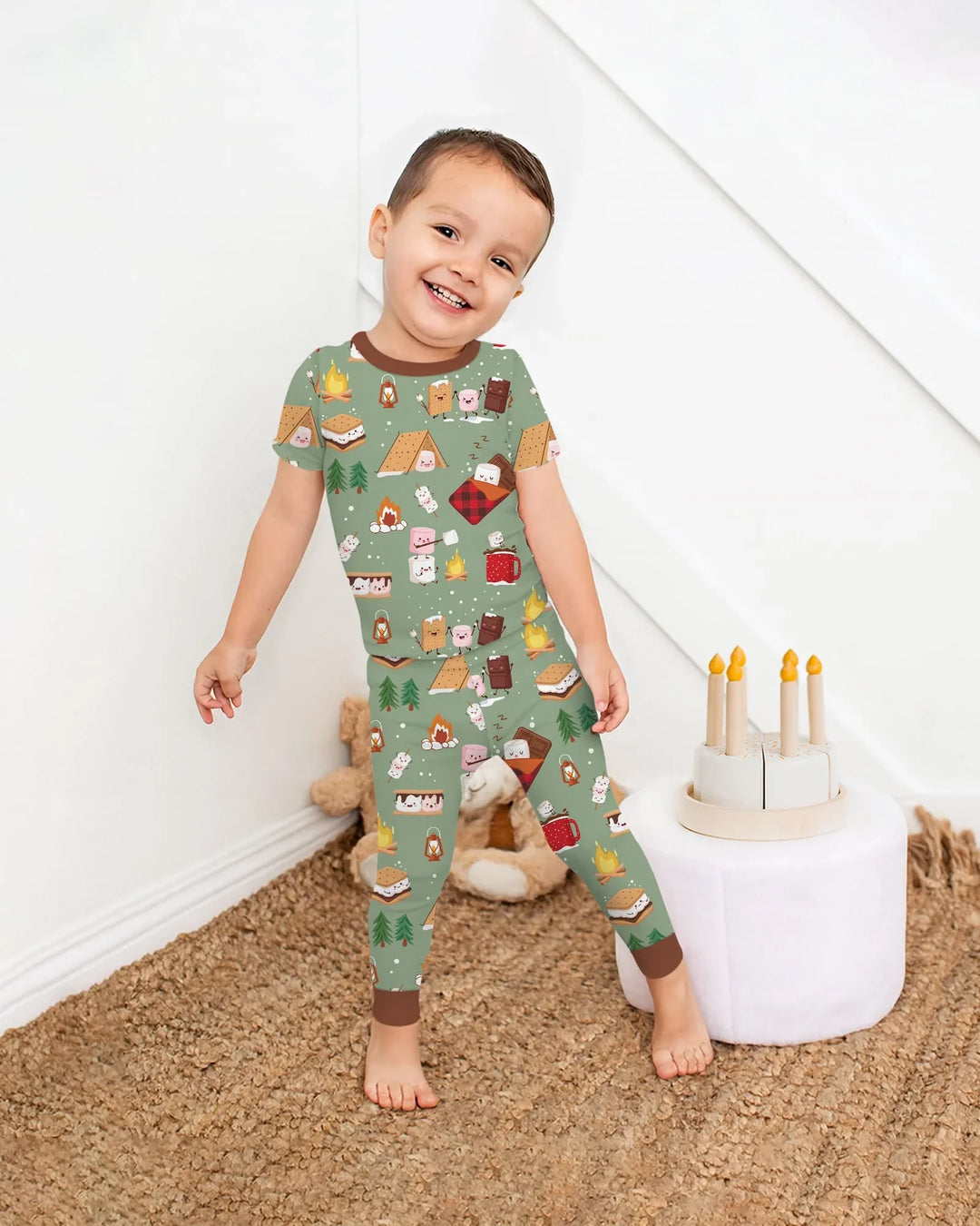Campfire Bamboo Two Piece Short Sleeve Pajama Set