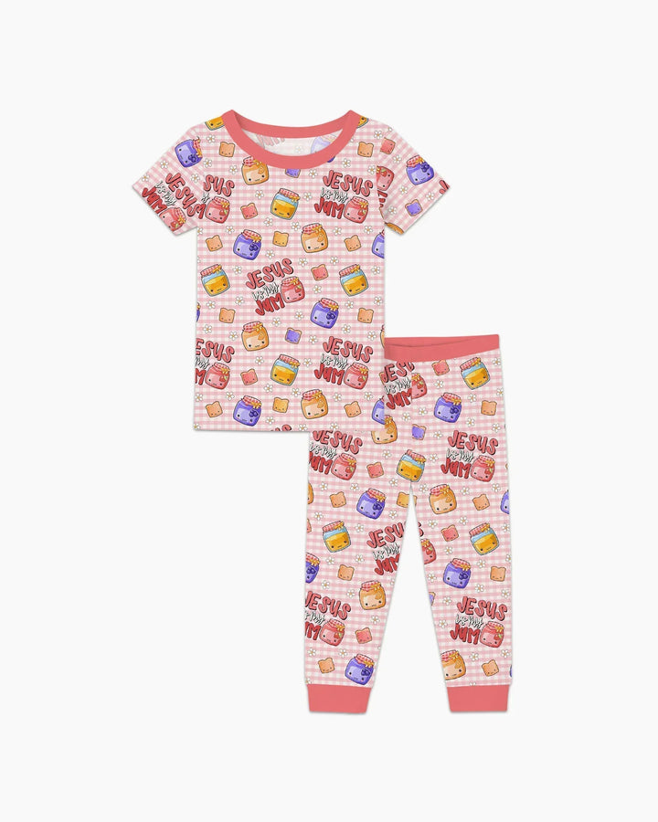 Jesus is My Jam Bamboo Two Piece Short Sleeve Pajama Set