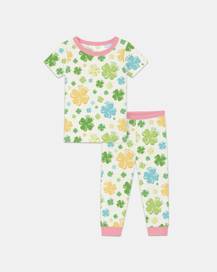 Zweiteiliges, kurzärmliges Pyjama-Set mit Marienkäfern