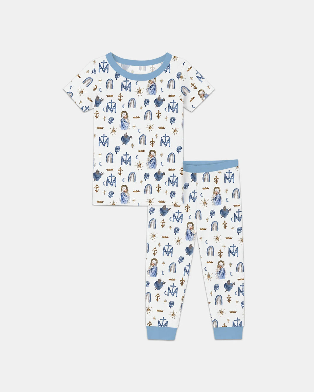 Little Ave Maria Bamboo Two Piece Short Sleeve Pajama Set