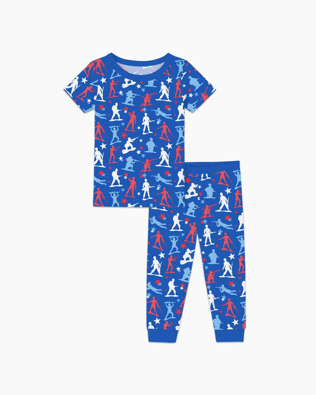 Army Toys 4th of July Bamboo Two Piece Short Sleeve Pajama Set
