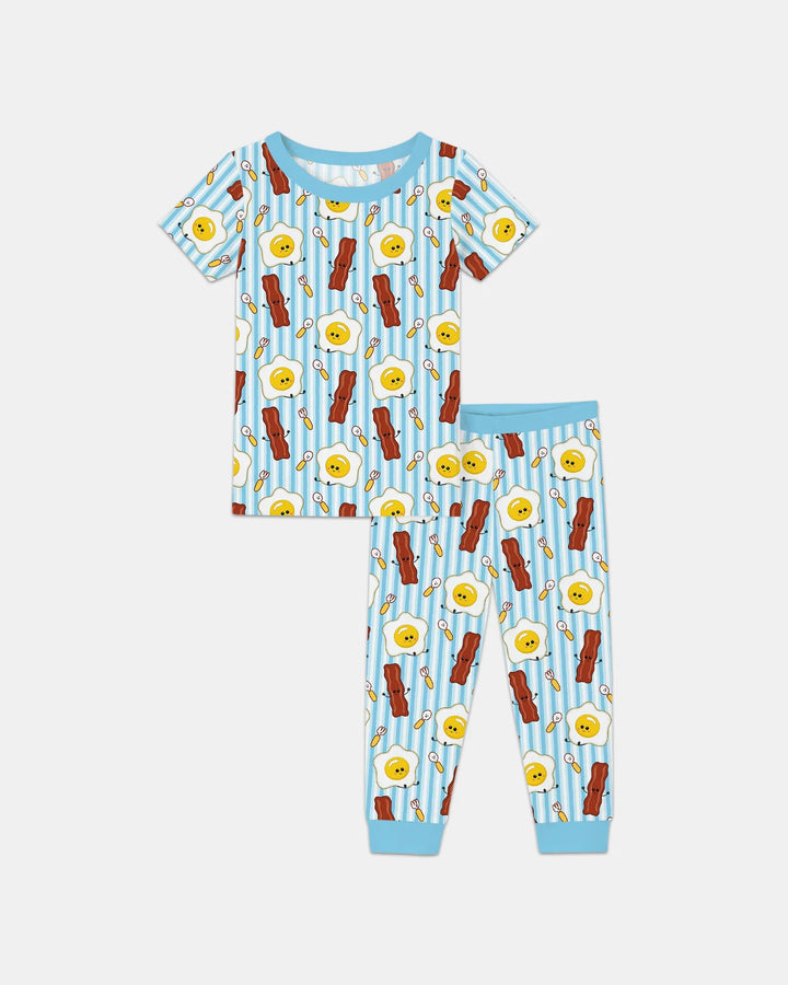 Breakfast Club Bamboo Two Piece Short Sleeve Pajama Set
