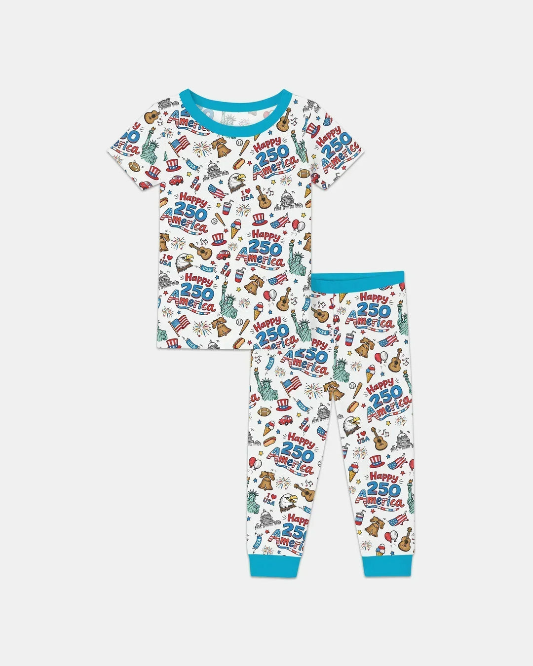 Zweiteiliges, kurzärmliges Pyjama-Set mit Marienkäfern