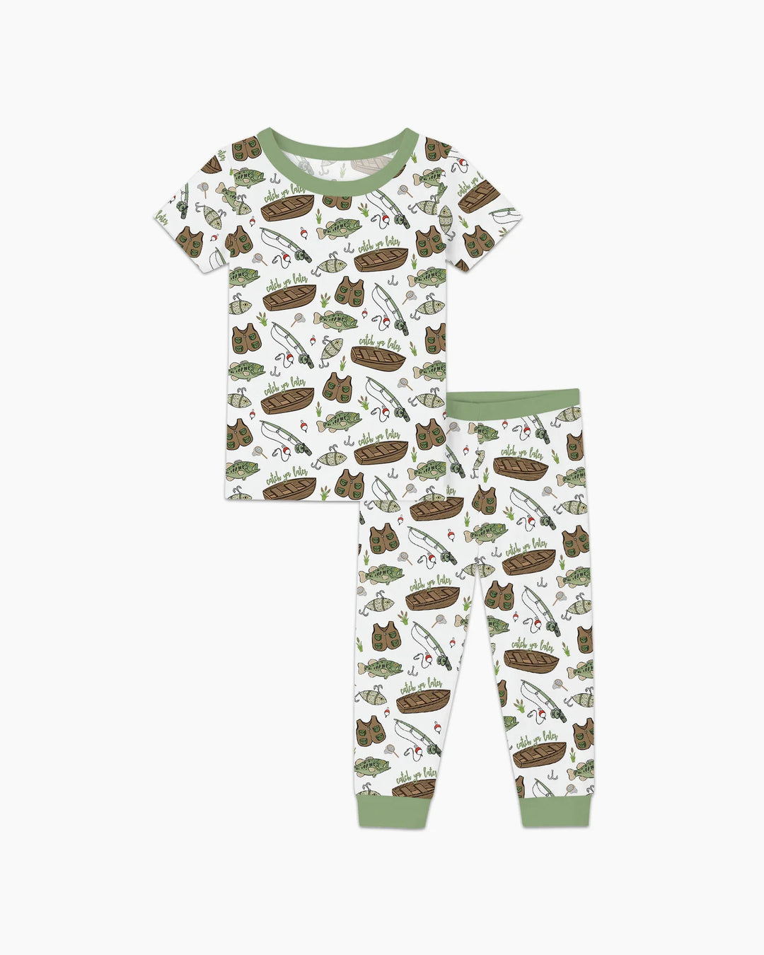 Catch Ya Later Bamboo Two Piece Short Sleeve Pajama Set