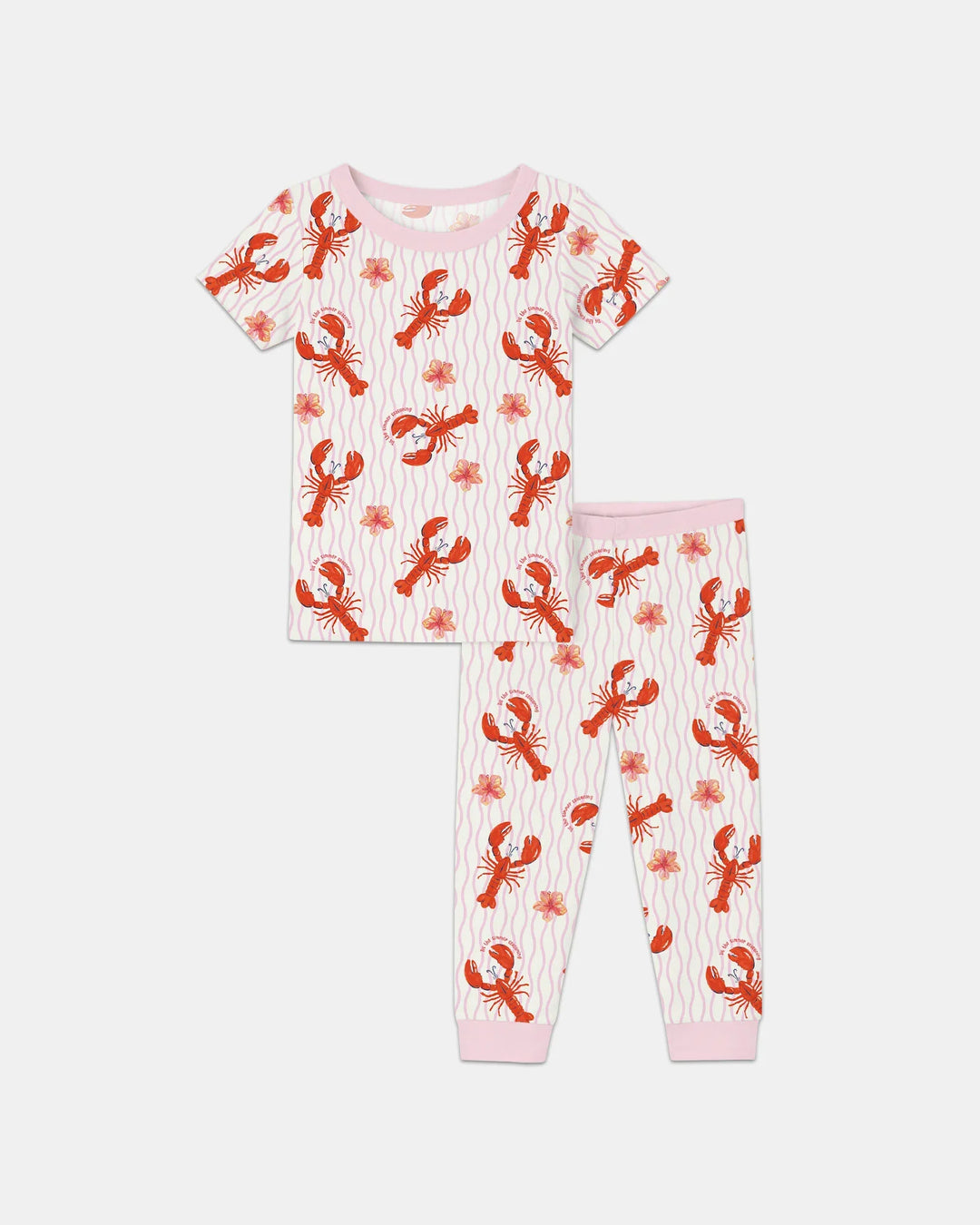 Zweiteiliges, kurzärmliges Pyjama-Set mit Marienkäfern
