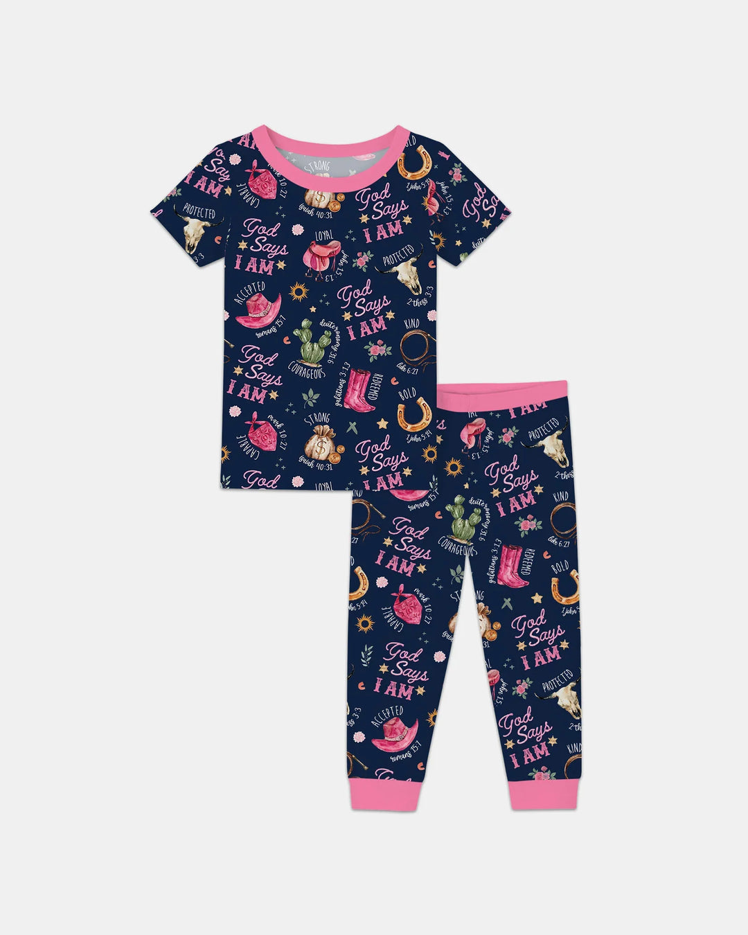 Zweiteiliges, kurzärmliges Pyjama-Set mit Marienkäfern