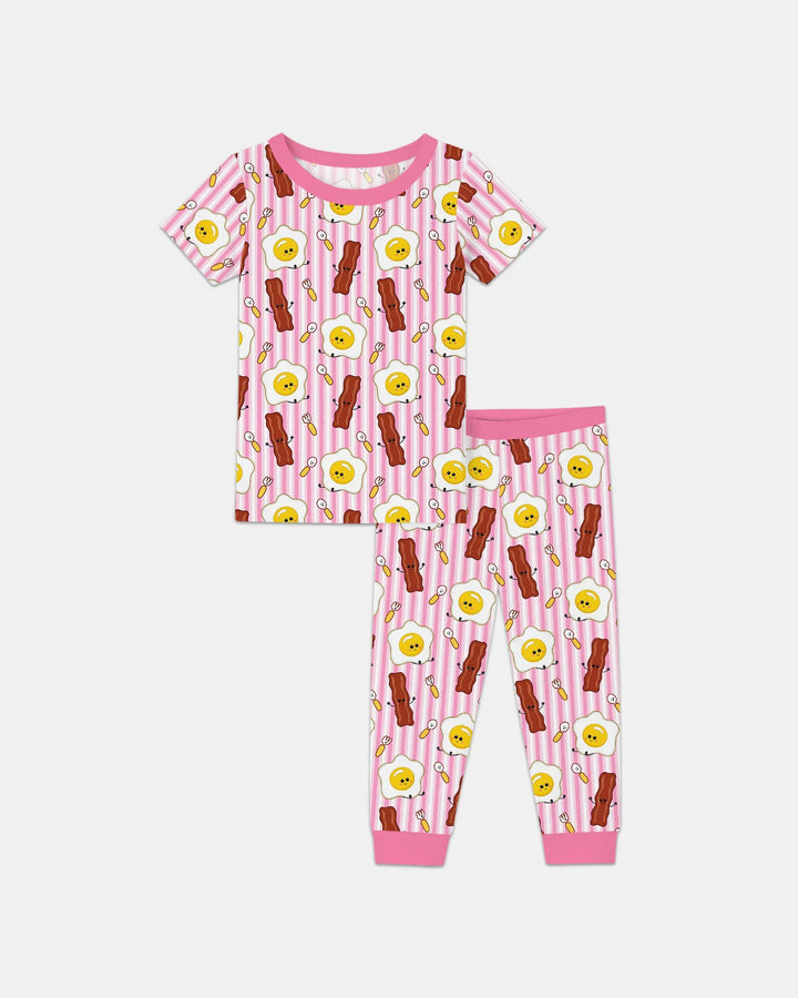 Breakfast Club Bamboo Two Piece Short Sleeve Pajama Set