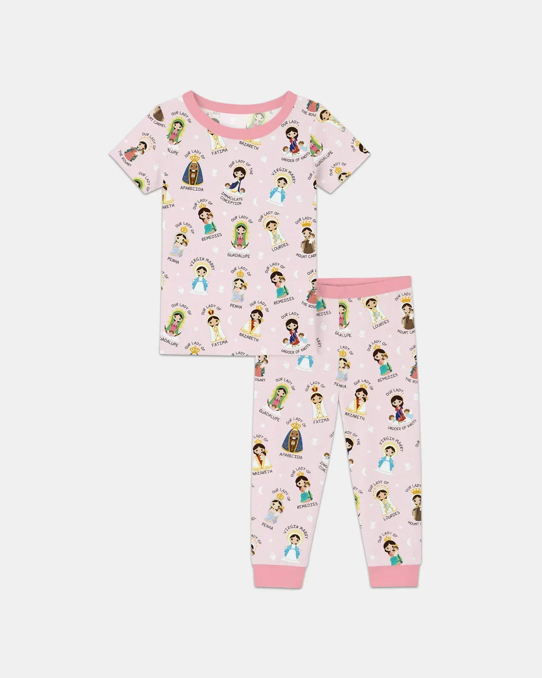 Little Marian Blessings Two Piece Short Sleeve Pajama Set