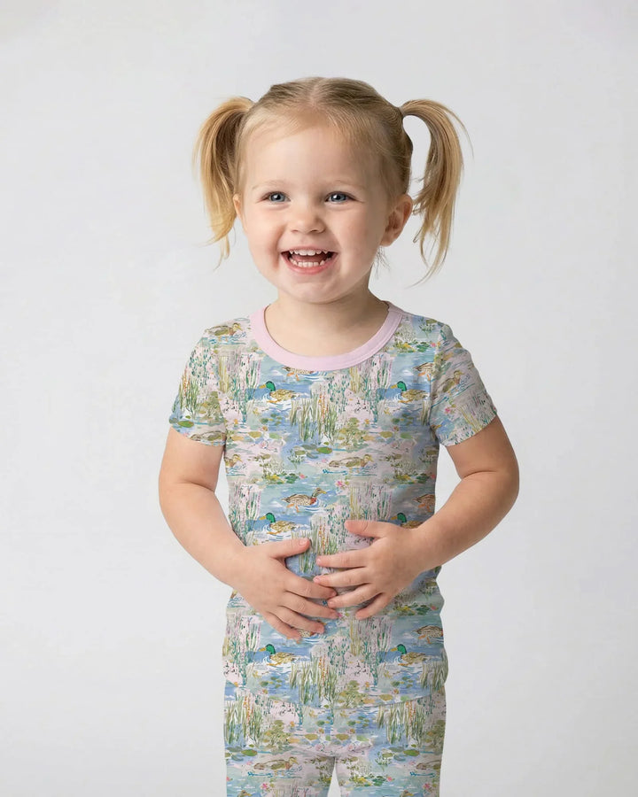 Zweiteiliges, kurzärmliges Pyjama-Set mit Marienkäfern