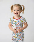 Zweiteiliges, kurzärmliges Pyjama-Set mit Marienkäfern