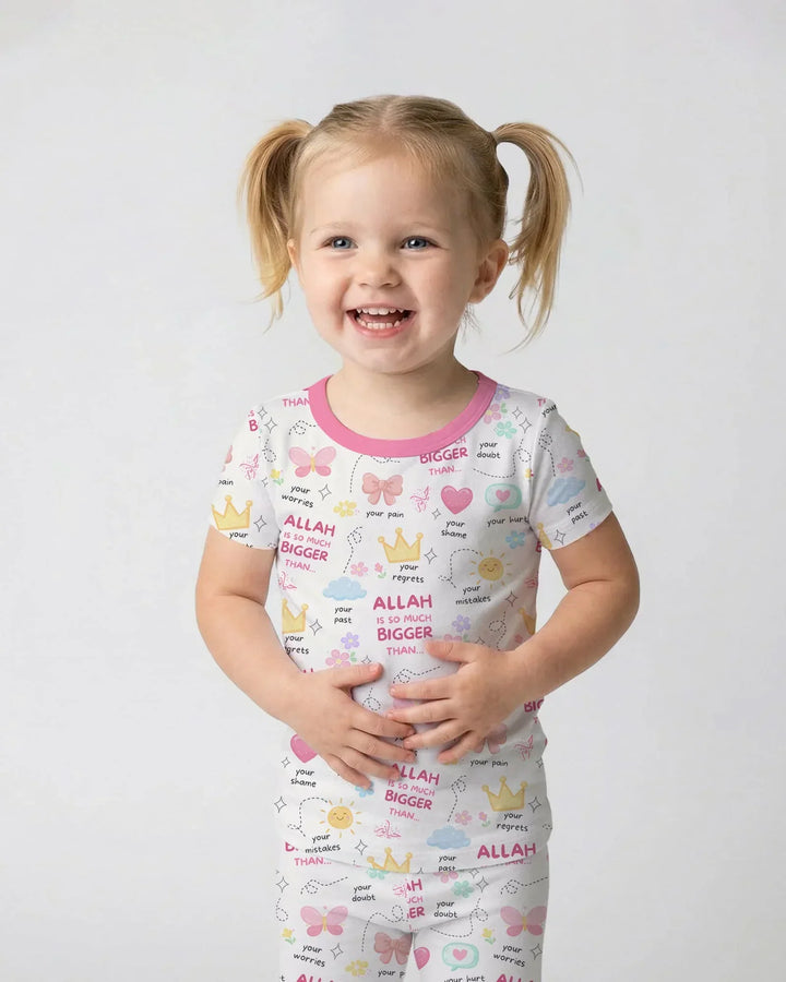 Zweiteiliges, kurzärmliges Pyjama-Set mit Marienkäfern