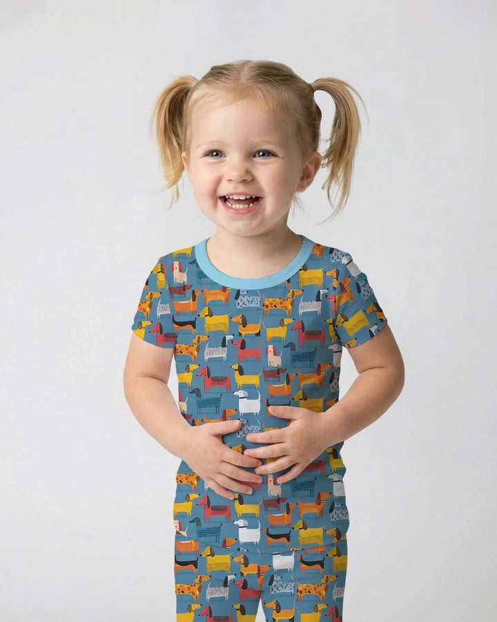 Zweiteiliges, kurzärmliges Pyjama-Set mit Marienkäfern